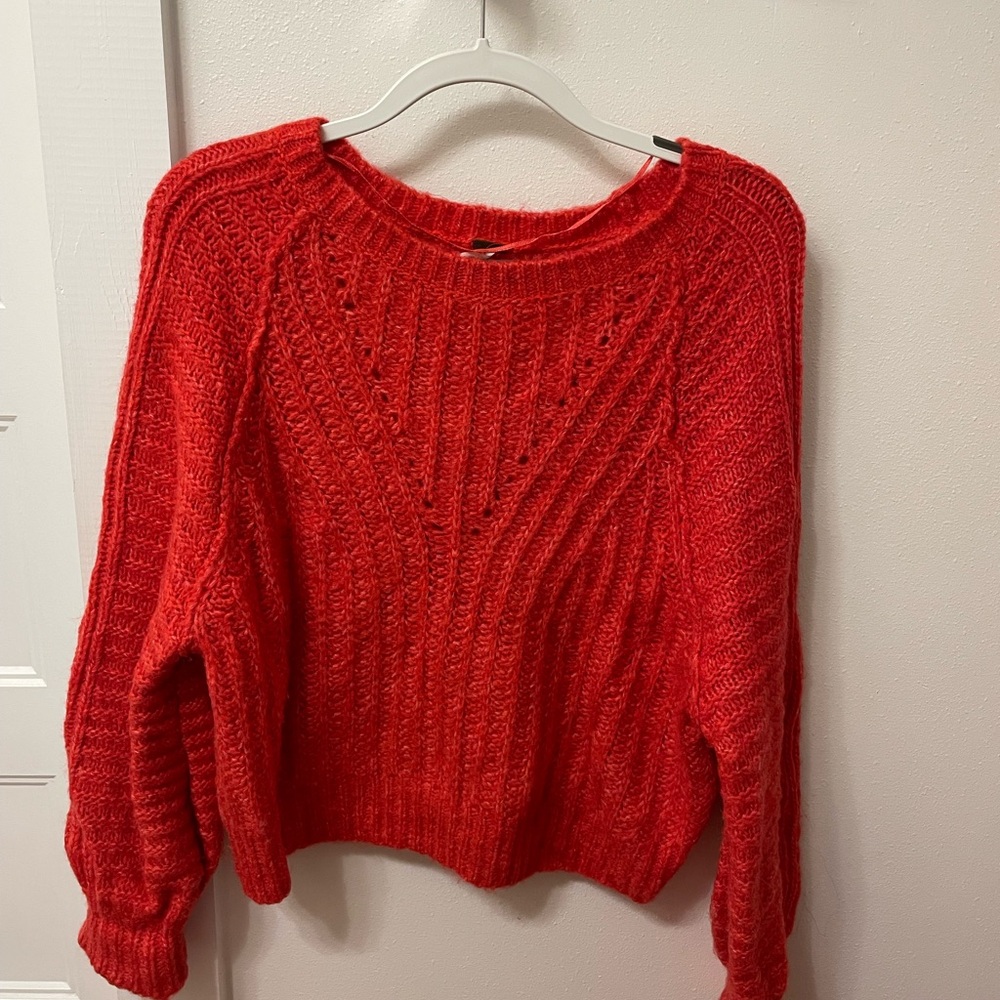 Cozy Red Knit Sweater
